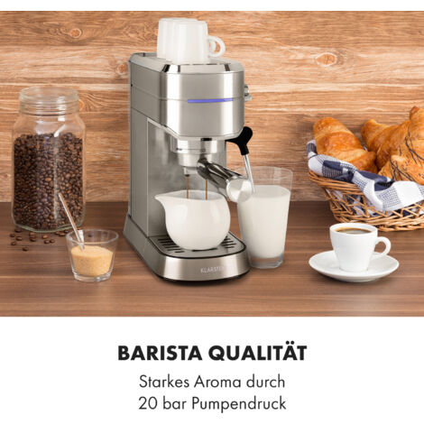 Machine à expresso KLARSTEIN Furore 20 bars 2 tasses 1360 W
