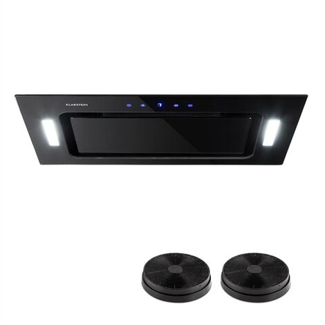 HEKTOR Dunstabzugshaube Beleuchtung Aluminium-Filter Timer schwarz (1/5)