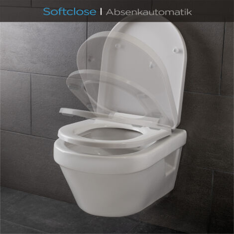Blumfeldt Senzano Toilettendeckel D-Form Absenkautomatik antibakteriell
