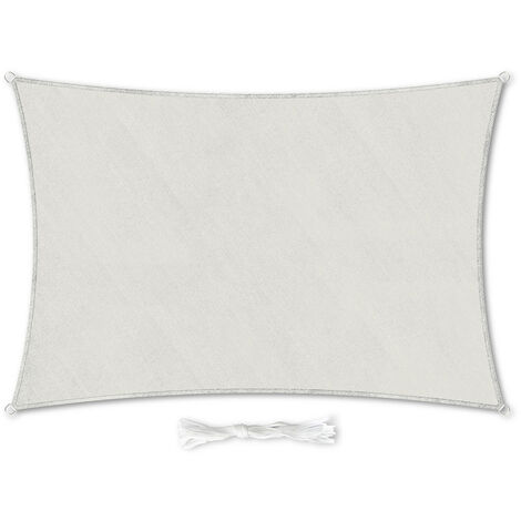 Amgo Sonnensegel Rechteckig – 2,4 X 3 M, Braun, 95 % UV-Schutz, Wasserdurchlässig, Für Terrasse & Garten