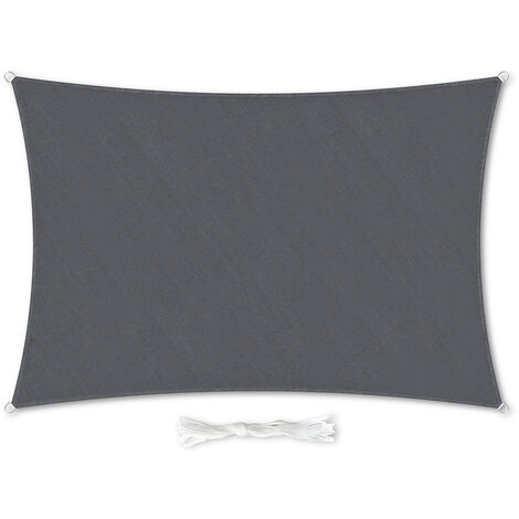 Amgo Sonnensegel Rechteckig, 2,4 X 3 M, Braun – 95% UV-Schutz, Wasserdurchlässig, Für Terrasse & Garten
