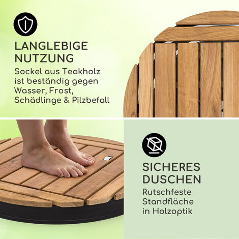 Elbe Rutschfeste Duschboden-Platte 75x84cm - Outdoor Für Gartendusche