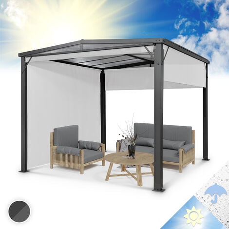 Blumfeldt Blumfeldt Pavillon 3x3 m, AluminiumPavillon mit Dach aus