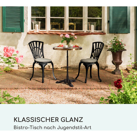 Blumfeldt blumfeldt Patras BistroTisch, Gartentisch, DekoZierkante