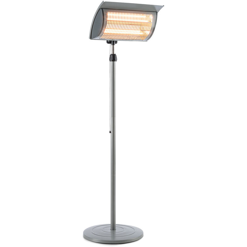 Blumfeldt Heat Guard Focus Patio Heater Terrace Heater IR ComfortHeat 1000  / 2000W Grey