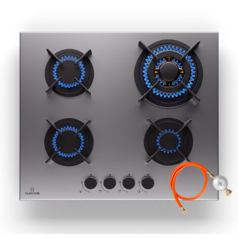 Klarstein Gas Cooker, 4 Burners Gas Hob, 8000W Built In Four Ring ...