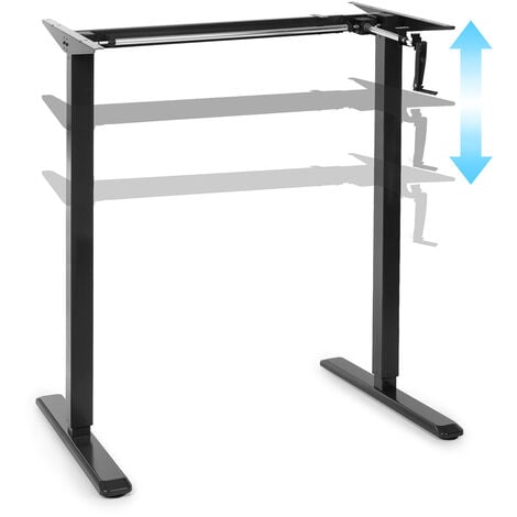 Multidesk Height-adjustable desk Manual 73-123 cm Height black