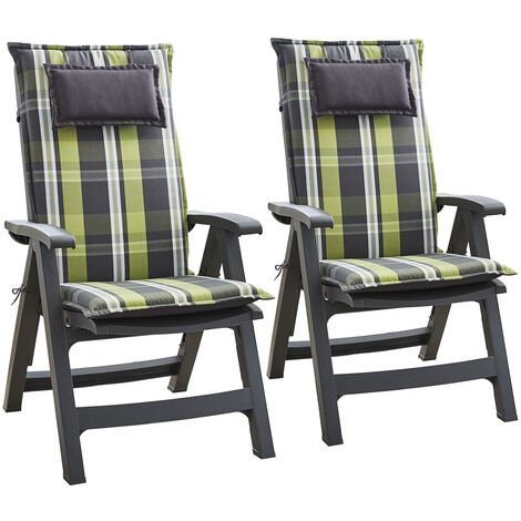 Donau, Upholstery, Armchair Cushion, High-Back Garden Chair, Polyester, 50x120x6cm