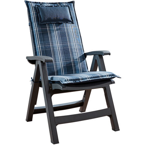 Donau, Upholstery, Armchair Cushion, High-Back Garden Chair, Polyester, 50x120x6cm
