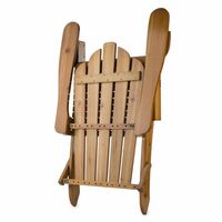 Vermont Garden Chair adirondack style fir wood 73x88x94 foldable brown - Brown