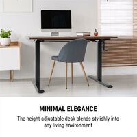 Multidesk Height-adjustable desk Manual 73-123 cm Height black