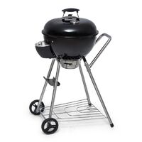 Beef Baron Kettle Grill Including Ventilation Thermometer Floor Rollers Black - Black