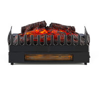 Klarstein Kamini FX Electric Fireplace Fireplace Insert 1000/2000W 2W LED black - Black