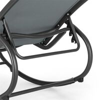 Santorini Rocking Chair Deck Chair Aluminum Polyester Grey