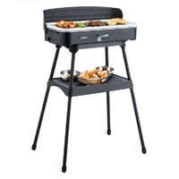oneconcept Porterhouse Electric Grill Table Grill 2200 W Ceramic Coating - Black