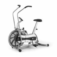 capital_sports Stormstrike 2k Crosstrainer Exercise Bike Ergometer up to 120 kg Silver - Silver