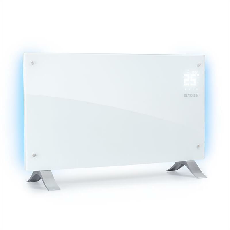 Meykoers Convecteur électrique Blanc 2000W, radiateur à inertie  815x85x435mm - montage mural ou Coulissant