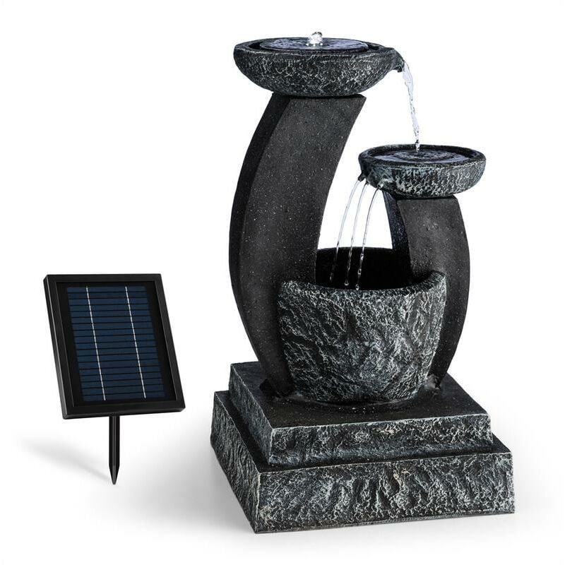 Blumfeldt Messina Fontaine solaire en cascade batterie 4 niveaux