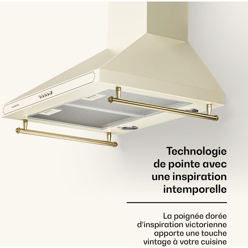 Klarstein Victoria Downdraft Hotte Aspirante | 60 Cm | A | Noire 60 Cm | Noir