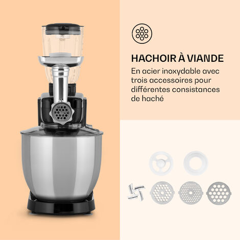 Test Du Robot Multifonction Royal Swiss 2025 W : Hachoir, Mixeur Et Petrin 12 L Gris