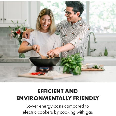 Klarstein Tables de Cuisson à Gaz, Plaque de Cuisson Gaz à 2 Brûleurs, Table de Cuisson Electrique à 2 Feux de 4200W, Cuisiniere Gaz, Gaziniere Gaz avec Brûleurs en Acier Inoxydable, Cuisinières GPL
