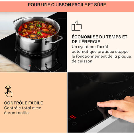 Plaque Induction 4 Feux Klarstein 7200W - Vitrocéramique Avec Zones Flexibles Et Fonction Glissière