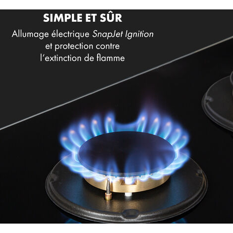 Table Cuisson Gaz 2 Feux Klarstein - 4200W Avec Allumage électrique - Parfaite Pour Camping-car Et Cuisine