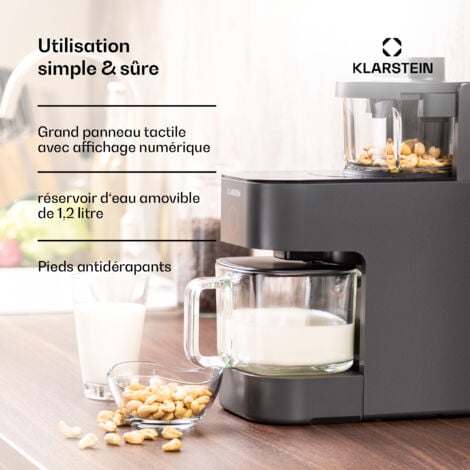 Marcia Nut Milk Maker 300 - 1200 ml 360° Touch Réservoir d'eau amovible