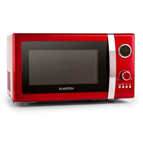 Micro Rouge Klarstein – Four micro-ondes à poser 23L – 800W micro-ondes, 1000W ...