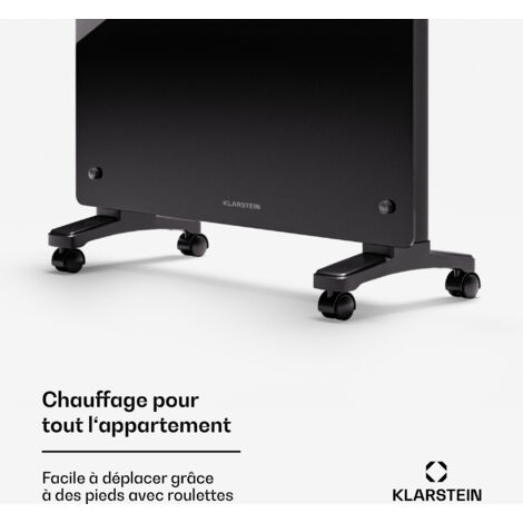 Klarstein Radiateur Électrique 1500W à Convection - Chauffage Portable Et Mural Intelligent Avec Thermostat Et App Mobile