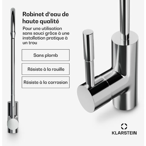 Robinet Chromé Pour Filtre à Eau Sous évier - Système Osmose Inverse, Marque Finerfilters