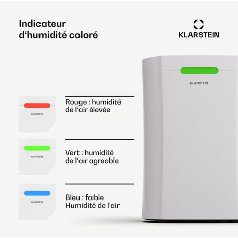Absorbeur Humidité 1800ml Déshumidificateur Électrique 1800ML - Portable Silencieux Minuterie Auto Appareil Anti-humidité
