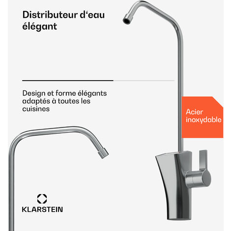 Filtre à Eau Pour Robinet - Système De Filtration Longue Durée Contre Chlore & Mauvais Goût