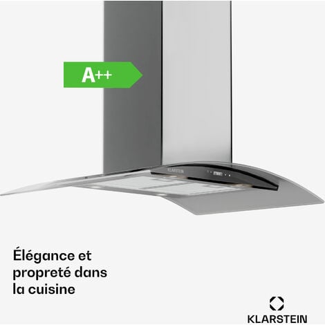 Klarstein Hotte Aspirante 90 Cm Hotte Aspirante Silencieuse Hotte De