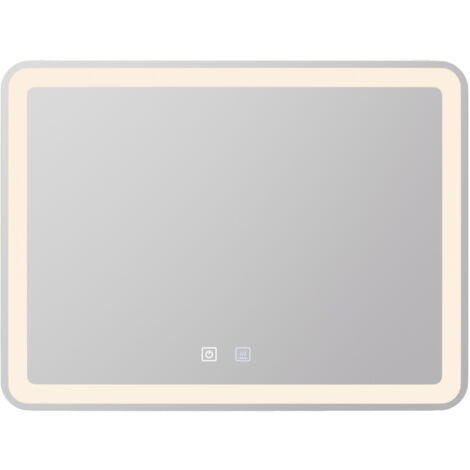 Miroir De Maquillage Pivotant 360° En Bois - 22x17 Cm, Haute Définition, Pour Coiffeuse Ou Bureau