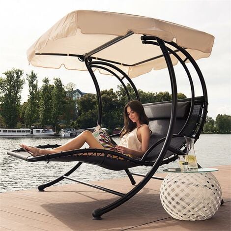 Aristo Balancelle Transat à bascule Transat de jardin Coussin inclus