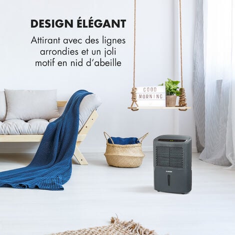 DryFy10 Déshumidificateur 240 W 10 l/j 100 m³/h 15-20 m² DrySelect 40 dB antharcite