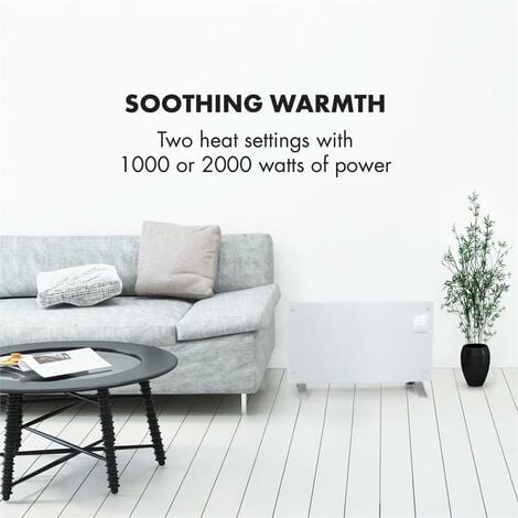 Radiateur Electrique Economique Chauffage Mural avec Thermostat 1000 W -  Warm Tech