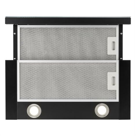 Vinea Hotte murale escamotable plate 60cm 610m³/h classe A - noir