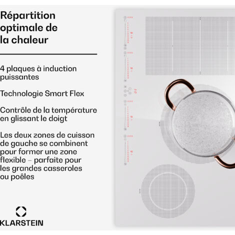 Table Induction Candy CFI36 – 7200W, 3 Feux, Zone Adaptative – Occasion