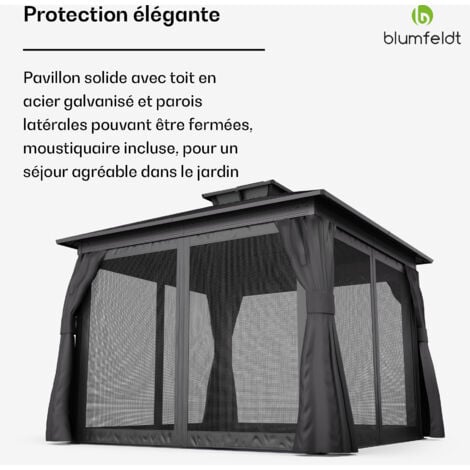 Blumfeldt Shadefortress Hardtop Gazebo X M Salon De Jardin Ext Rieur