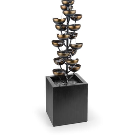 Blumfeldt Joshua Tree Fontaine de jardin à jet d'eau (pompe de 7 W, câble de 10 m, convient à une utilisation en intérieur ou en extérieur, circulation constante d'eau)
