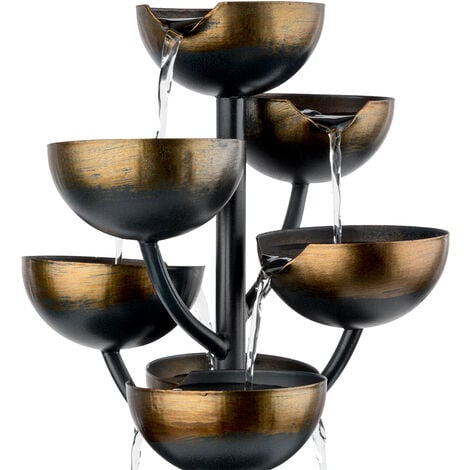 Blumfeldt Joshua Tree Fontaine de jardin à jet d'eau (pompe de 7 W, câble de 10 m, convient à une utilisation en intérieur ou en extérieur, circulation constante d'eau)