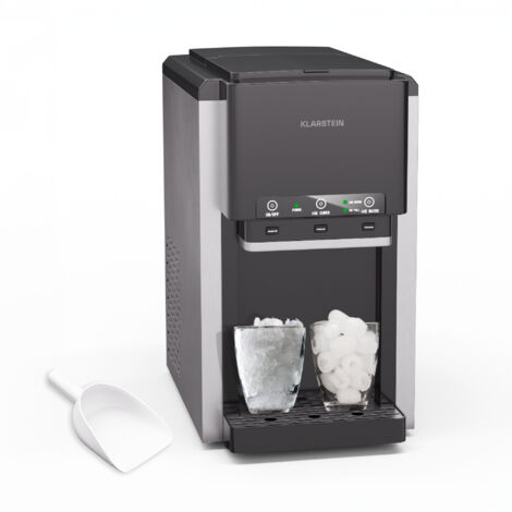 Machine à Glaçons Klarstein ArcticBlend 3-en-1 - 20kg/24h - Glaçons, Glace Pilée Et Distributeur D'Eau