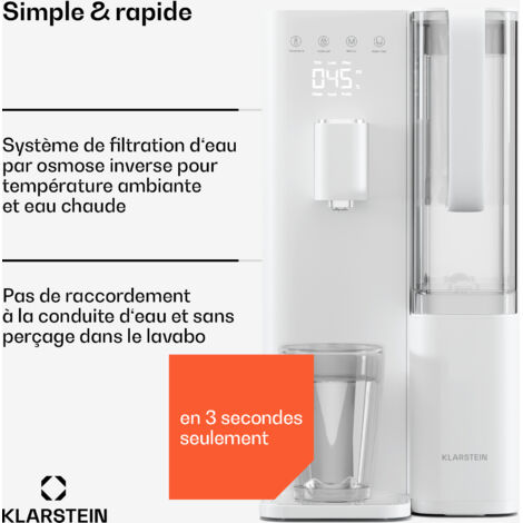 Test du système de filtration d'eau Frizzlife par osmose inverse : 500