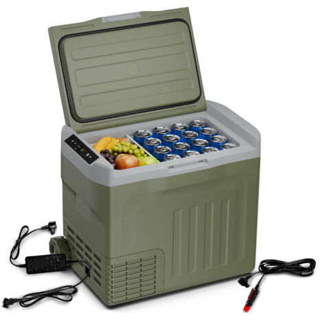 Klarstein – Glacière à compresseur 40L – Température -20°C à 20°C – Panneau LCD – Roues tout-terrain – Protection batterie – 2 paniers amovibles