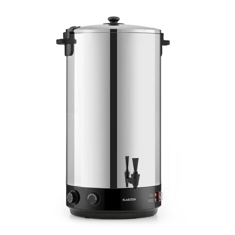 Klarstein – Stérilisateur de boissons 60 L inox – Température 30-110 °C – Temps 20-120 min – Mécanisme de sécurité à l'ouverture