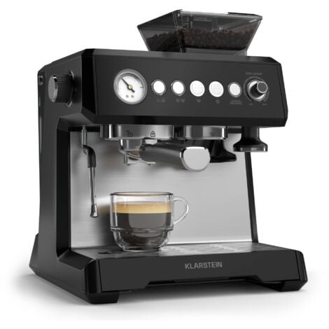 Klarstein GrandPresso Touch - Siebträger Mit Mahlwerk, 20 Bar, 1350W