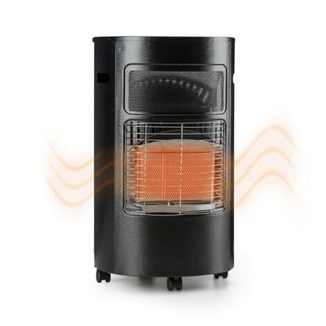 Blumfeldt Bonaparte Poêle à gaz brûleur céramique infrarouge Chauffage à gaz 4,2 kW - Noir