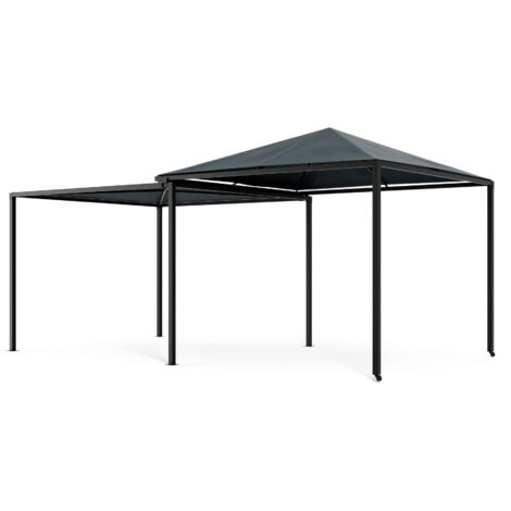 Blumfeldt – Tonnelle extensible 295-560 cm – Armature métallique résistante aux intempéries – Toit en polyester UV30+ – Pour jardin ou terrasse